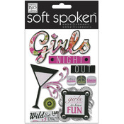 Soft Spoken Themed Embellishments-Girls Night Out