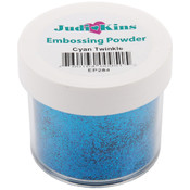 Judikins Embossing Powder 2 Oz-Cyan Twinkle