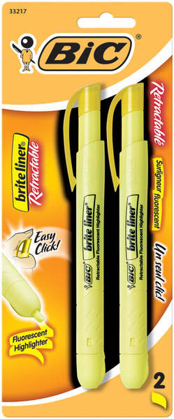UPC 070330332171 product image for Brite Liner Retractable Fluorescent Highlighters | upcitemdb.com