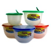 2 Piecc Storage Round Tub W/ Vent Top