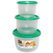 3Pk Round Container W /Vent