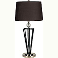 28" Crystal Ball Table Lamp - Black