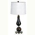 26" Glass Table Lamp