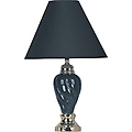 22" Ceramic Table Lamp - Black
