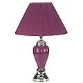 27" Ceramic Table Lamp - Burgundy