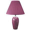 26" Ceramic Table Lamp - Burgundy