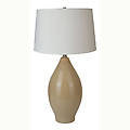 28" Ceramic Table Lamp - Beige