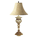Antique Ivory Ornate Table Lamp