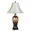 30" Painted Ceramic Table Lamp