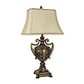 30" Urn-Shape Table Lamp - Antique Gold