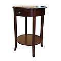 Round End Table - Cherry