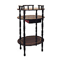Cherry 3-Tier Phone Table