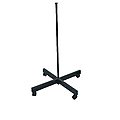 Lamp Stand with Wheels - Black