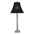33" Crystal-Like Table Lamp