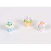 Assorted Colors -Ceramic Cupcake Placecard Holders