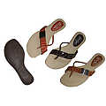 Ladies Thong w/ Imitation Snakeskin Strap Asst(Case of 18)