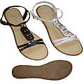 Ladies Adjustable Ankle Strap Sandal-BW(Case of 18)
