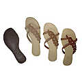 Ladies Flower Strap Toe Ring Thong Asst(Case of 18)