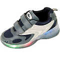 Kid's Light Up Sneaker- Gray/Navy(Case of 18)