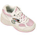 Kid's Sneaker w/ Girl Graphic- White/Pink(Case of 18)