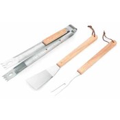 KitchenWorthy 3 Piece BBQ Tool Set