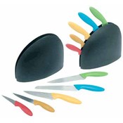 KitchenWorthy 5PC Knife and Block Set