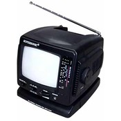 Supersonic 5" B&W Portable TV with AM/FM Radio
