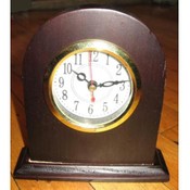 Wooden Mantel Clock in Display