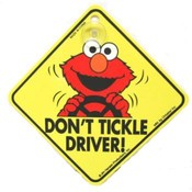 Elmo Car Sign With Suction Cup
