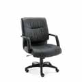 Stratus Series Leather Mid-Back Swivel/Tilt Chair
