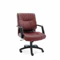 Stratus Series Leather Mid-Back Swivel/Tilt Chair