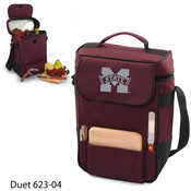Mississippi State Duet Insulated Wine And Cheese Tote
