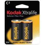 Kodak Xtralife Alkalin Battery C 2 Pack