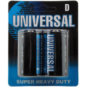 Universal 2Pack  D Heavy Duty Battery