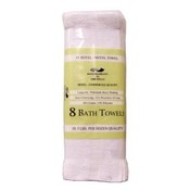 Dependability 8 Pack White Commercial Bath Towels