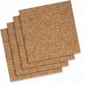 Quartet 4 Pack Natual Cork Wall Tiles