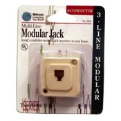 Woods Multi-Line Almond Color Modular Jack