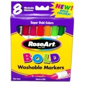 Rose Art 8 Pack Bold Washable Markers