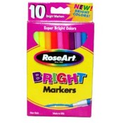 Rose Art 10 Pack Bright Colors Markers