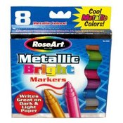 Rose Art 8 Pack Metallic Bright Markers