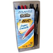 Bic Atlantis 12 Count Assorted Super Smooth Ball P