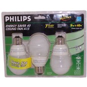 Philips 3 Pack 9 Watt Energy Saver Ceiling Fan CFL(Case of 4)