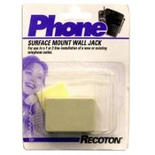Recoton Surface Mount Almond Wall Jacks