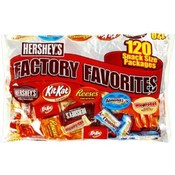 Hershey's Factory Favorites 120 Snack Size Candy