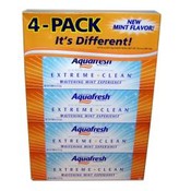 Aquafresh 4 Pk Extreme Clean Whitening Toothpaste
