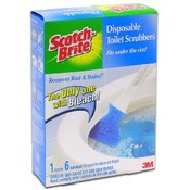 Scotch-Brite Disposable Toilet Scrubbers(Case of 6)