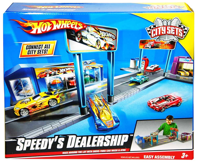 UPC 027084854350 product image for Hot Wheels City Sets Speedy's Dealership Play Set | upcitemdb.com