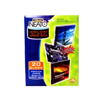 Fellowes Neato Jewel Case Gloss Insert Sets