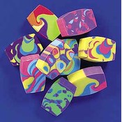 Funky Chunk Erasers