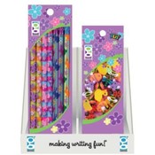 Spring Pencils and Erasers in Display